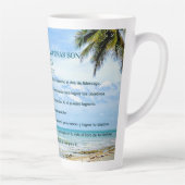 Con Dios Todo Mogelijke Blue Sky Conquista Metas Latte Mok (Rechts)