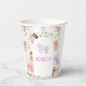 con diseño de hadas personalizado papieren bekers (Achterkant)