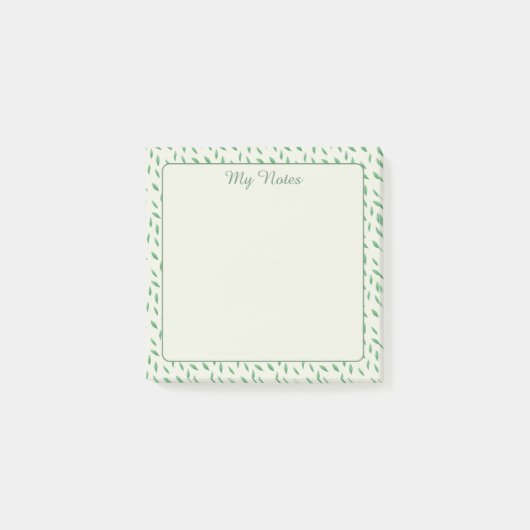 con diseño de hojas verdes post-it® notes (Voorkant)