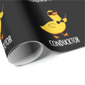 Con-duck-tor Grappige Muziek Dirigent Duck Pun Dar Cadeaupapier (Rol Hoek)