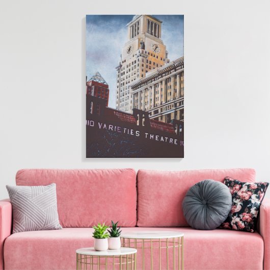 Con Edison's korte ontmoeting met St Mark's Canvas Afdruk (Insitu (Woonkamer))