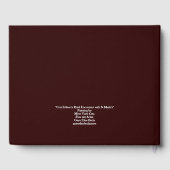 Con Edison's korte ontmoeting met St Mark's Gastenboek (Achterkant)