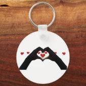 “Con el corazón en la mano” Sleutelhanger (Achterkant)