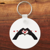 “Con el corazón en la mano” Sleutelhanger (Voorkant)