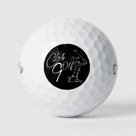 con el golfista gracioso golfballen (Voorkant)
