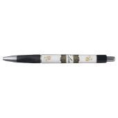  con flores doradas  personalizada pen (Voorkant)