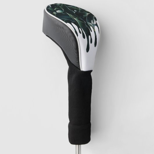 con hojas verdes estilo derramado golfheadcover (Schuin)