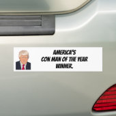 Con Man van de winnaar van het jaar Bumpersticker (Op auto)