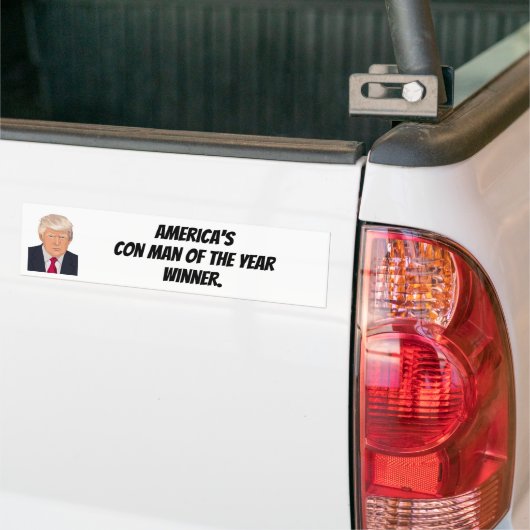 Con Man van de winnaar van het jaar Bumpersticker (Op Truck)