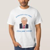 Con Man van het jaar T-shirt (Voorkant)