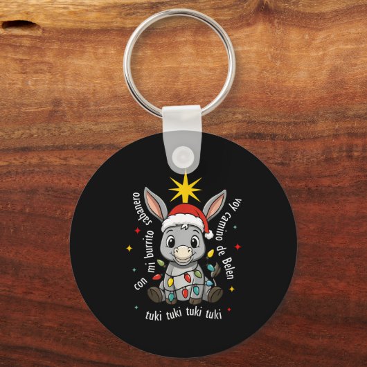 Con Mi Burrito Sabanero Mexican Tuki Tuki Latino X Sleutelhanger (Voorkant)