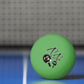 con palas negras graciosas pingpongbal (Net)