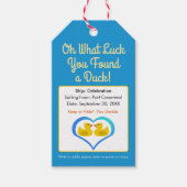 Con·Quack·Ulations! Cruising Ducks Voorbedrukt Cadeaulabel (Voorkant)