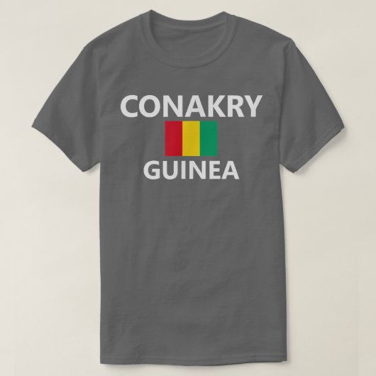 Conakry Guinee-vlag T-shirt (Design voorkant)