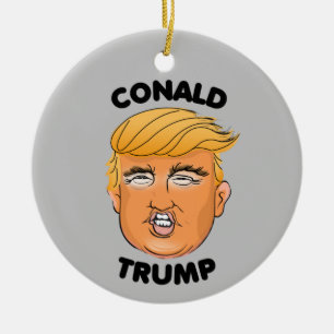 CONALD TRUMP KERAMISCH ORNAMENT