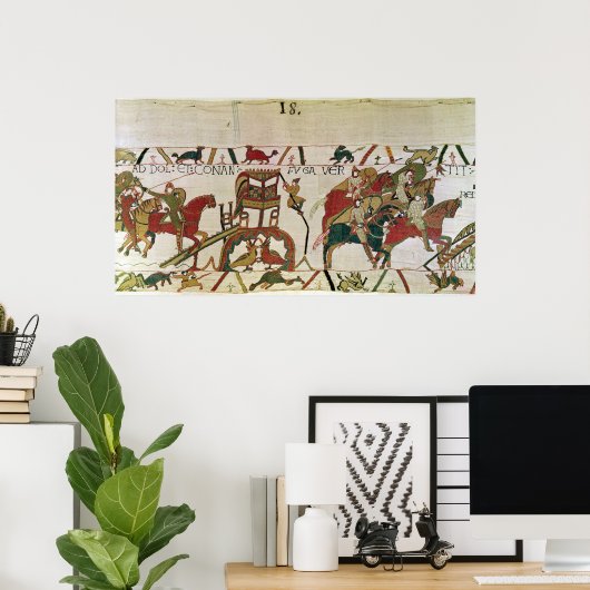 Conan flees, Duke William's Knight Fighting Poster (Thuiskantoor)