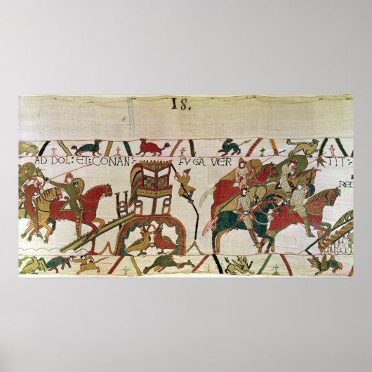 Conan flees, Duke William's Knight Fighting Poster (Voorkant)