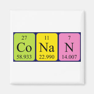Conan periodieke table name magnet