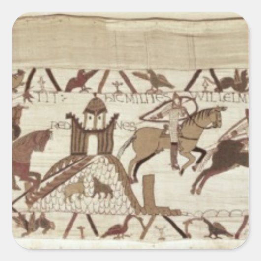 Conan vlucht uit Dol Vierkante Sticker (Voorkant)