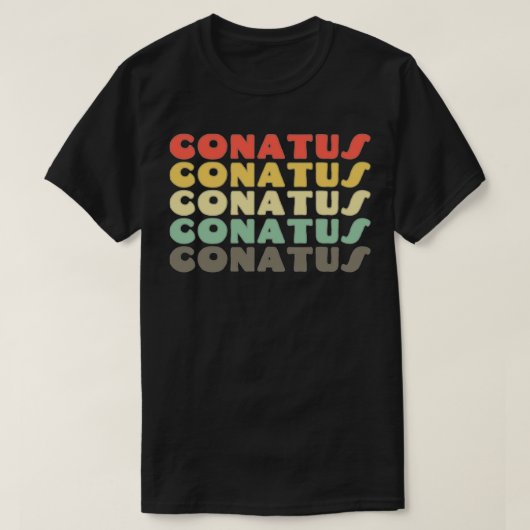 Conatus Baruch Spinoza T-shirt (Design voorkant)