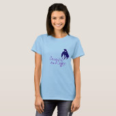 ConC Dames blauw lang sleeve T-shirt (Voorkant volledig)