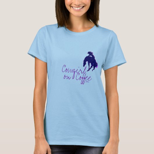 ConC Dames blauw lang sleeve T-shirt (Voorkant)