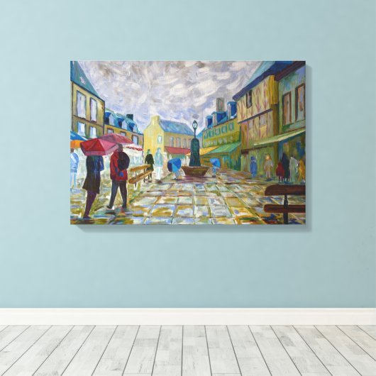 Concarneaal Canvas Afdruk (Insitu (Houten vloer))