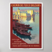 Concarneau Frankrijk Vintage Poster 1919 (Voorkant)