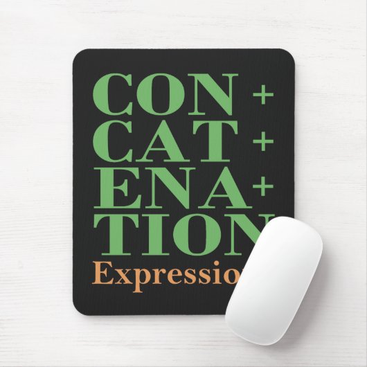 Concatenatie-expressies in Cobol-programmering Muismat (Met muis)