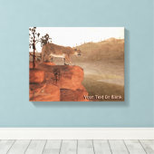 Concentratie - Cougar Canvas Afdruk (Insitu (Houten vloer))