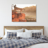 Concentratie - Cougar Canvas Afdruk (Insitu (Slaapkamer))
