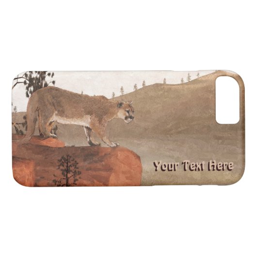 Concentratie - Cougar Case-Mate iPhone Case (Achterkant (Horizontaal))