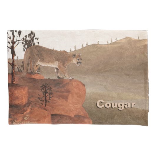 Concentratie - Cougar Kussensloop (Voorkant)