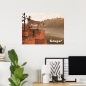 Concentratie - Cougar Poster (Thuiskantoor)