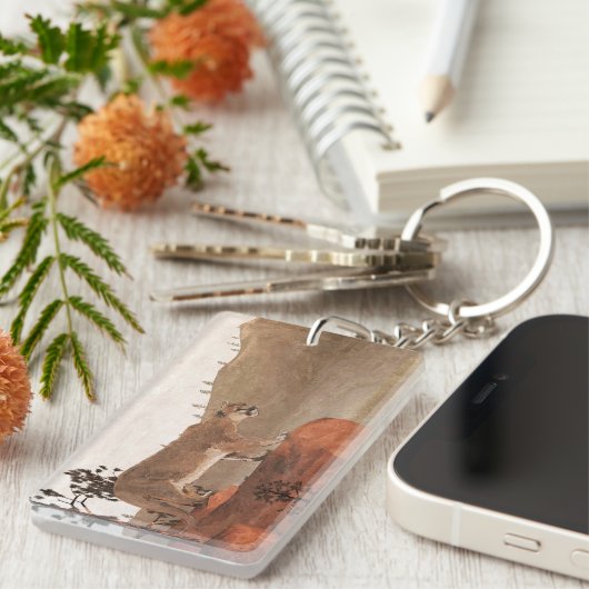 Concentratie - Cougar Sleutelhanger (Voorkant Rechts)