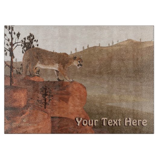 Concentratie - Cougar Snijplank (Voorkant)