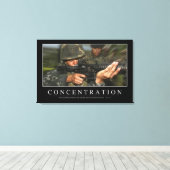 Concentratie: Inspirerend prijsopgave Canvas Afdruk (Insitu (Houten vloer))