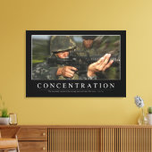 Concentratie: Inspirerend prijsopgave Canvas Afdruk (Insitu (Woonkamer))