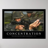 Concentratie: Inspirerend prijsopgave Poster (Voorkant)