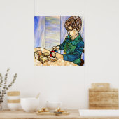 Concentratie met de Binomial Cube Poster (Keuken)