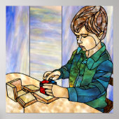 Concentratie met de Binomial Cube Poster (Voorkant)