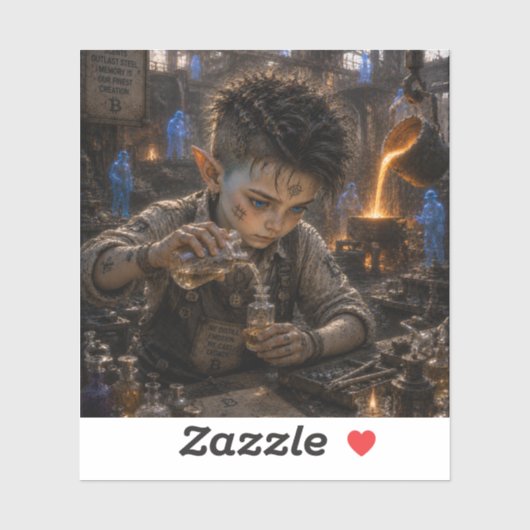 Concentratie / Parfumeur / Gieterij Sticker (Vel)
