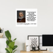 Concentreer al uw ideeën op het werkgalnotering poster (Thuiskantoor)