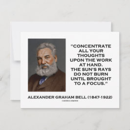 Concentreer al uw ideeën op uw werk