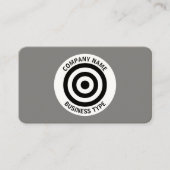 Concentreerde cirkels - Grijs #7F7F7F Visitekaartje (Voorkant)