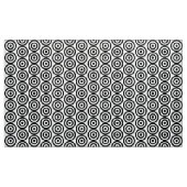 Concentreerde cirkels - zwart op wit stof (Yard (91,4 cm))