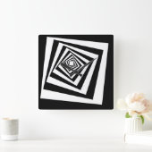 Concentreerde hyperoptische lichtbundels vierkante klok (Huis)