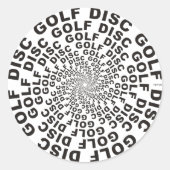 Concentreerde tekst #2 ronde sticker (Voorkant)