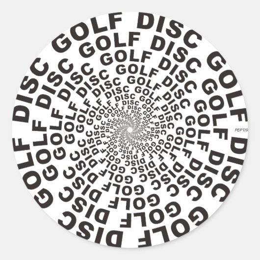 Concentreerde tekst #2 ronde sticker (Voorkant)