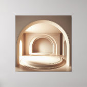 Concentric Arch Platforms Canvas Afdruk (Voorkant)